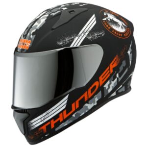 Studds Thunder D2 N10   Helmet  (Matt Black Orange )