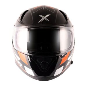 AXOR APEX TURBINE D/V DULL BLACK ORANGE GREY HELMET