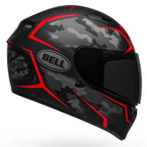 Bell Qualifier Stealth Camo Matte Helmet ( Black Red )