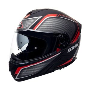 SMK GLIDE KYREN FLIP UP HELMET ( Black/Grey/Red )