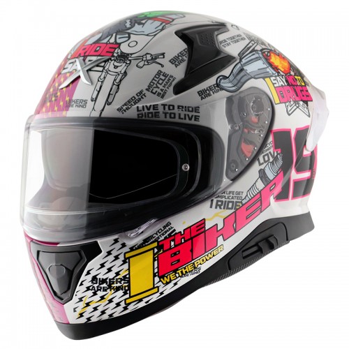 AXOR APEX xBhp #theNineteen HELMET (Pink White) - Image 3