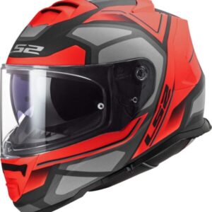 LS2 FF800 STORM II Faster Titanium Helmet (Red Matt)