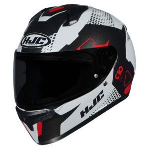 HJC C10 Aspa Helmet  (Black White & Red)