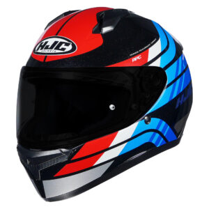 HJC C10 Hiper Helmet (Black Red & Blue )