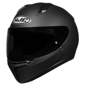HJC C10 Semi-Flat Black Helmet  (Black)