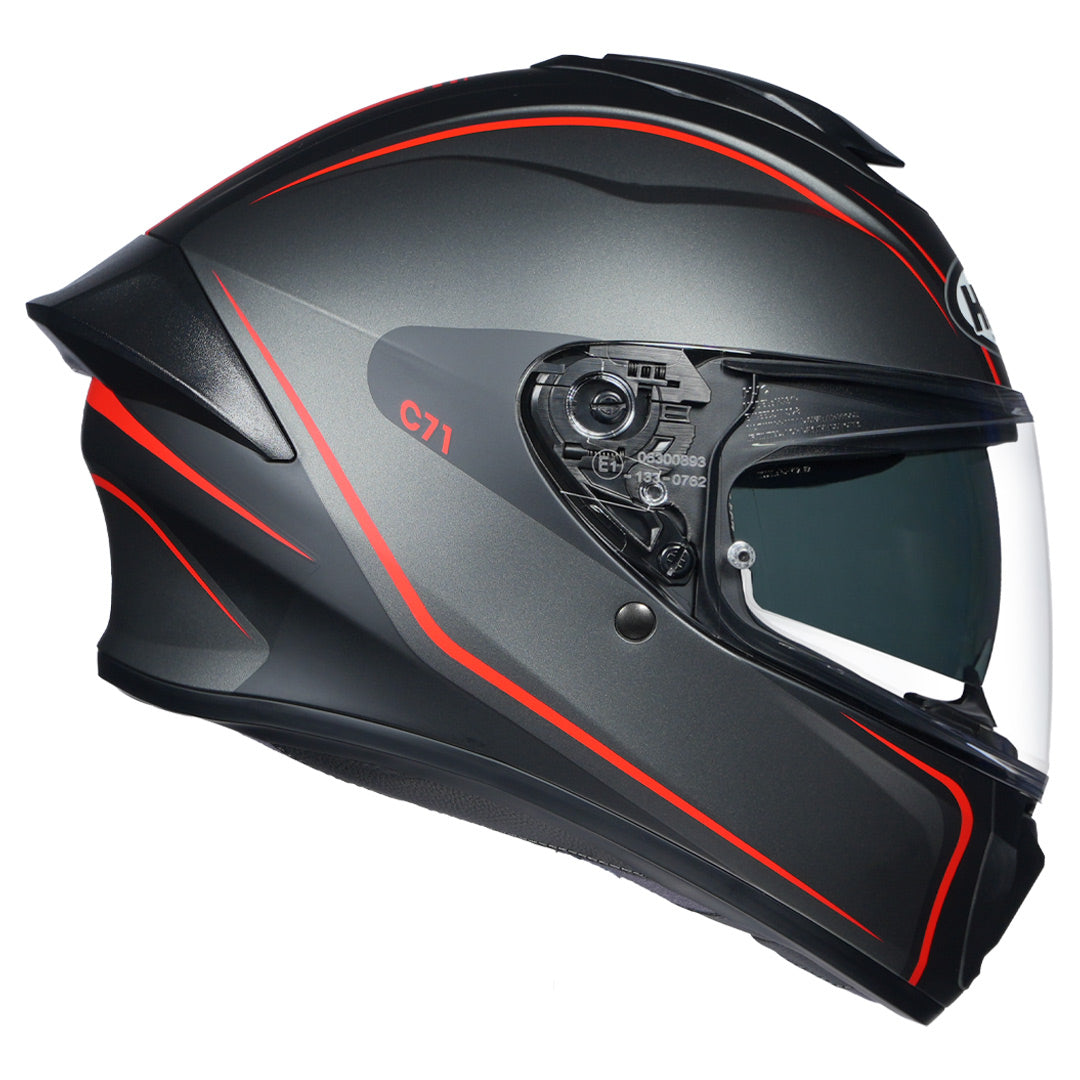 HJC C71 (C7X) Quez Helmet (Red) - Image 2