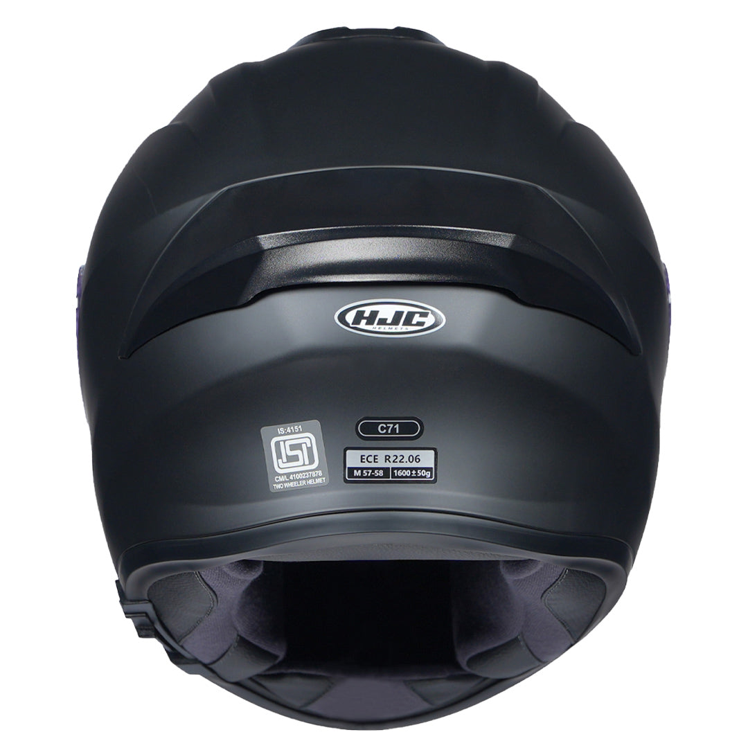HJC C71 (C7X) Semi-Flat Black Helmet - Image 3