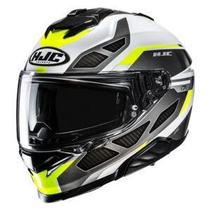 HJC I71 Zest Helmet ( Black White & Fluorescent Green)