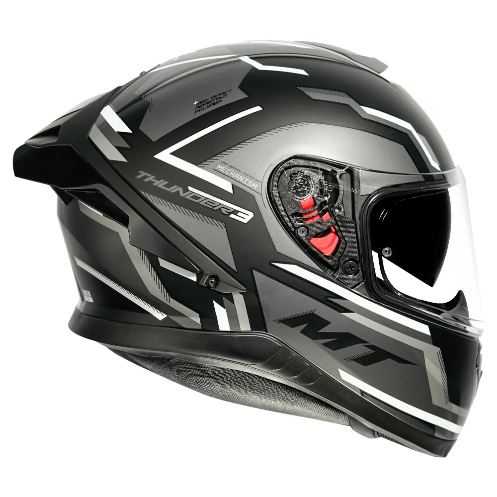 MT Thunder3 Pro Blaze Helmet(Matt Black) - Image 2