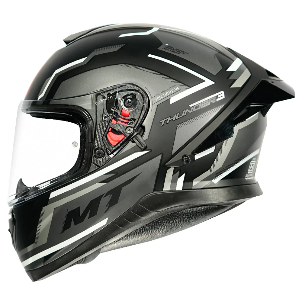 MT Thunder3 Pro Blaze Helmet(Matt Black)
