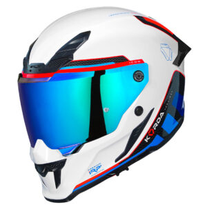 Korda Icon Tokio Helmet (White, Blue)