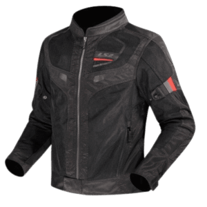 LS2 GARDA AIR MAN RIDING JACKET BLACK RED - CE CLASS A CERTIFIED