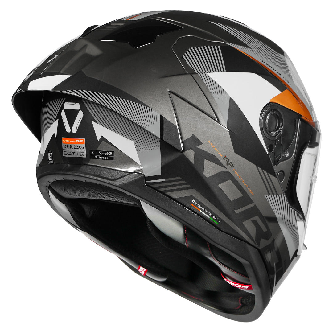 Korda Sonic GP Brave Helmet (Gloss Grey) - Image 10