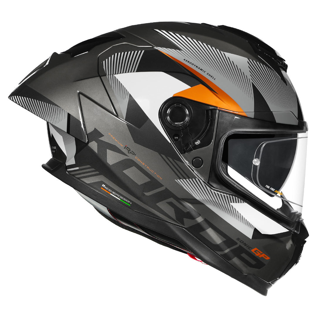 Korda Sonic GP Brave Helmet (Gloss Grey) - Image 3