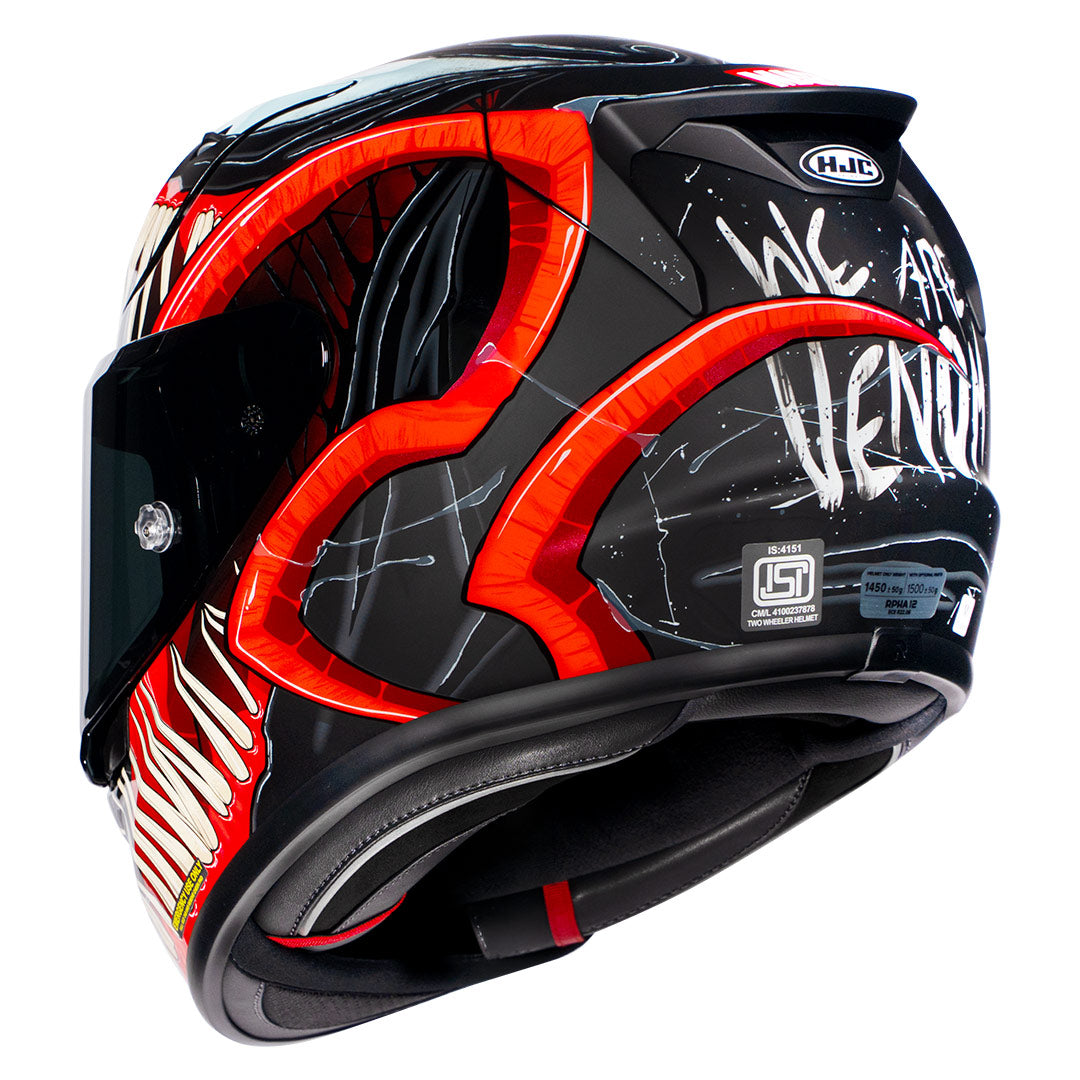 HJC RPHA SERIES 12 VENOM 3 MARVEL (Black & Red) - Image 4