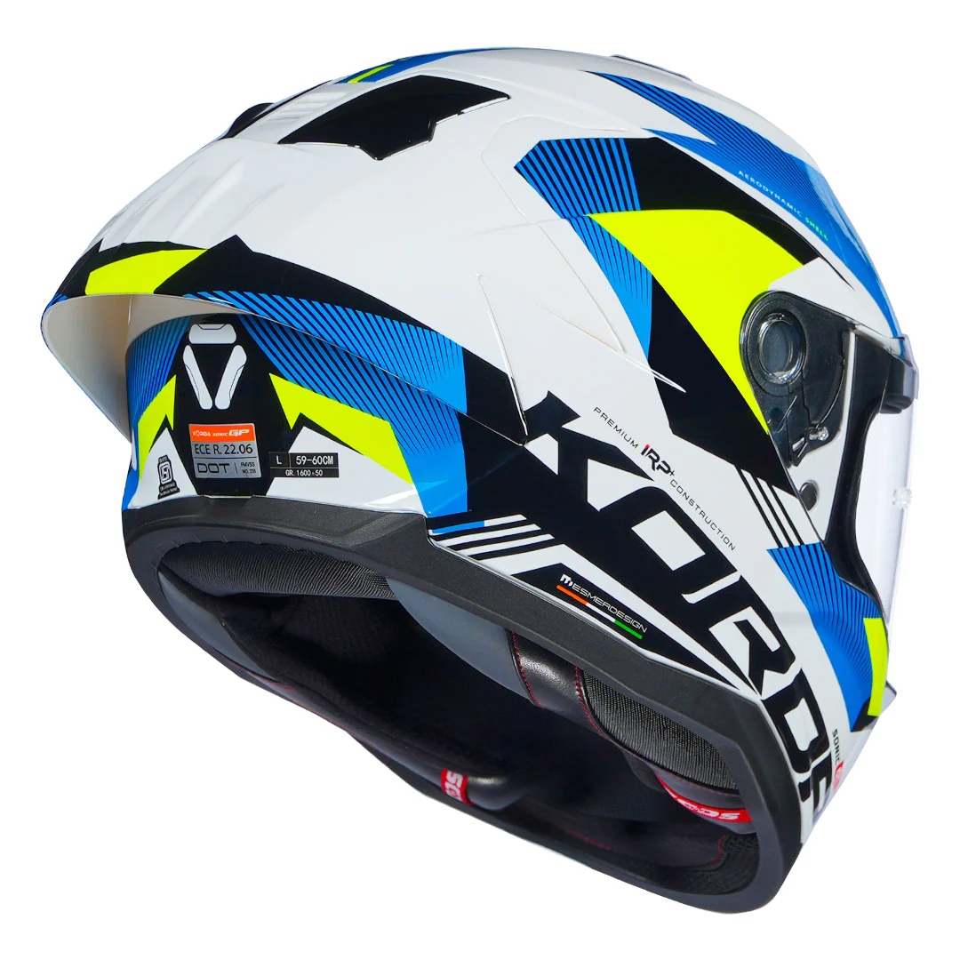 Korda Sonic GP Brave Helmet (Fluorescent Yellow) - Image 3