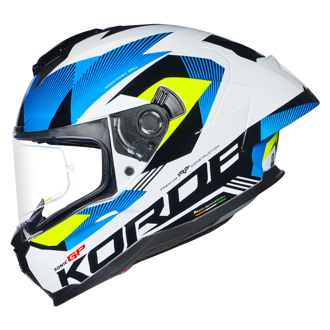 Korda Sonic GP Brave Helmet (Fluorescent Yellow) - Image 6