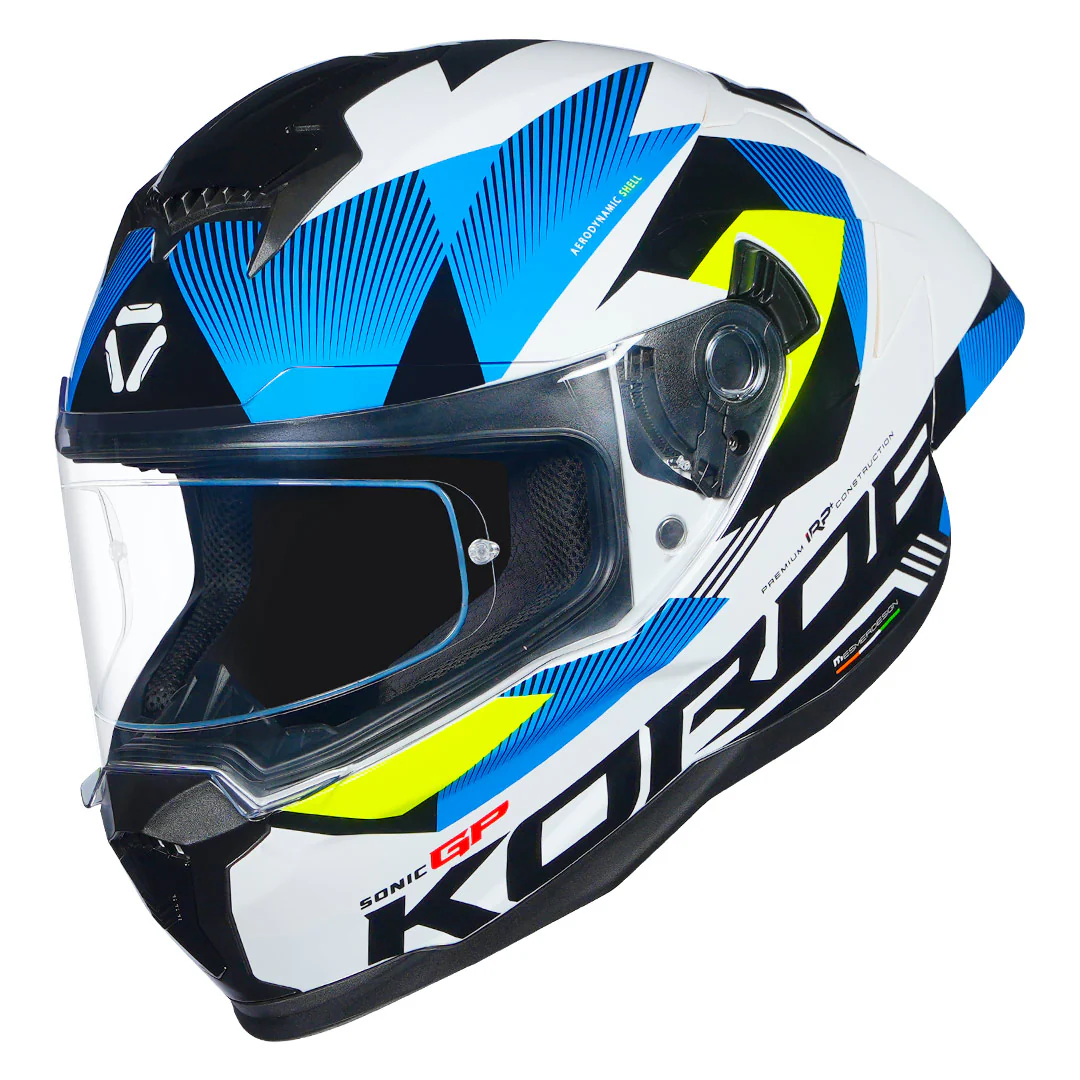 Korda Sonic GP Brave Helmet (Fluorescent Yellow) - Image 7