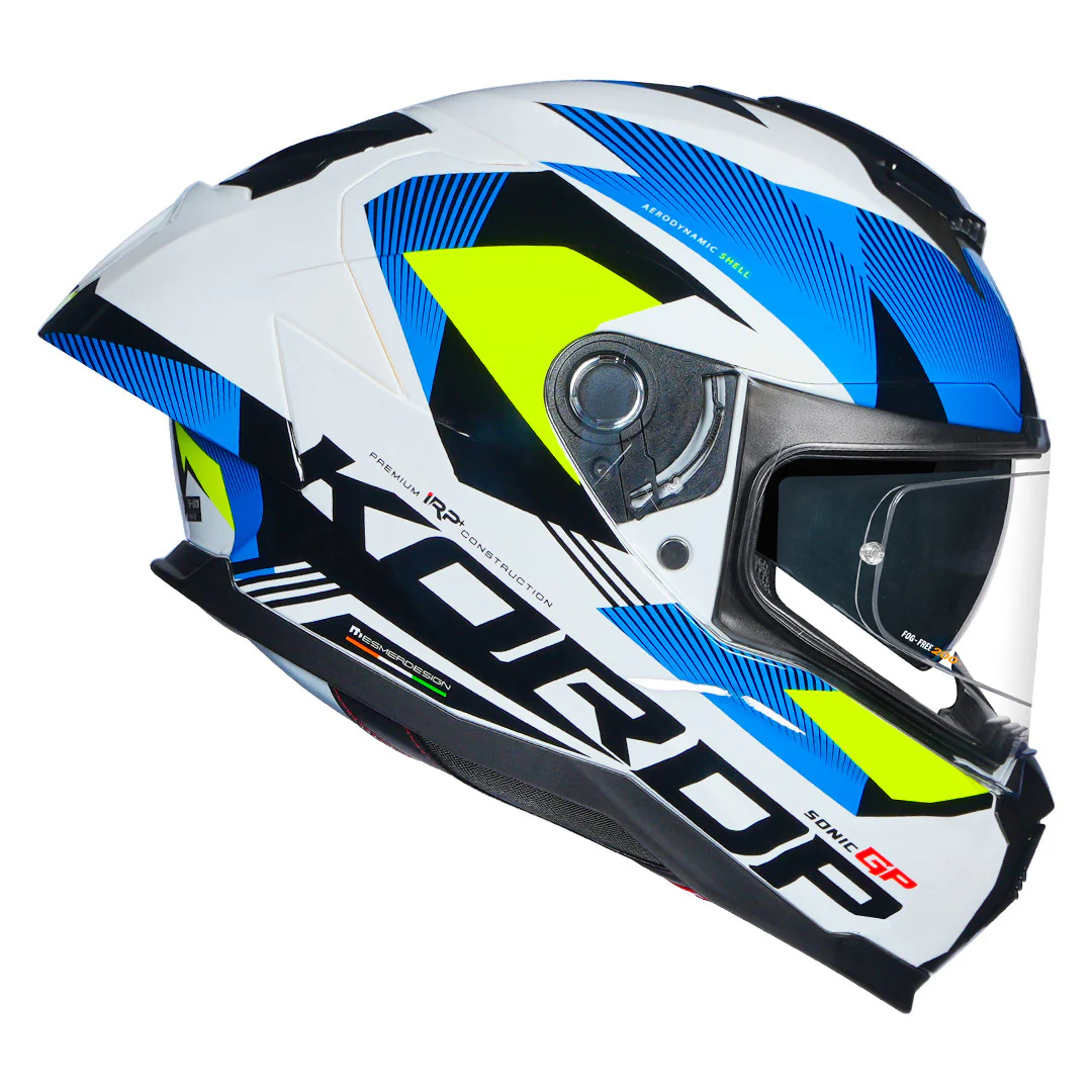 Korda Sonic GP Brave Helmet (Fluorescent Yellow) - Image 8