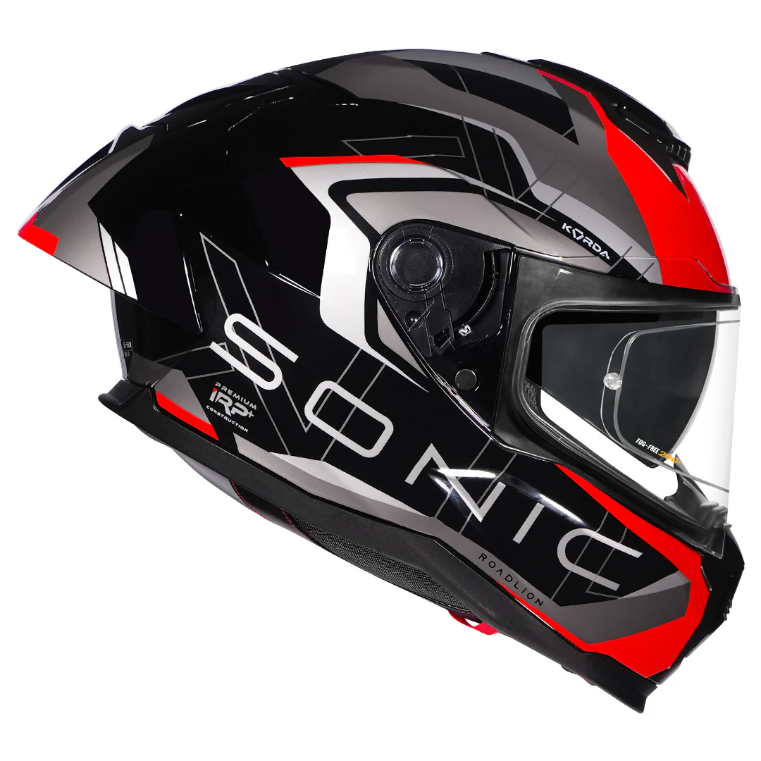 Korda Sonic GP Roadlion Helmet (GLOSS RED) - Image 5