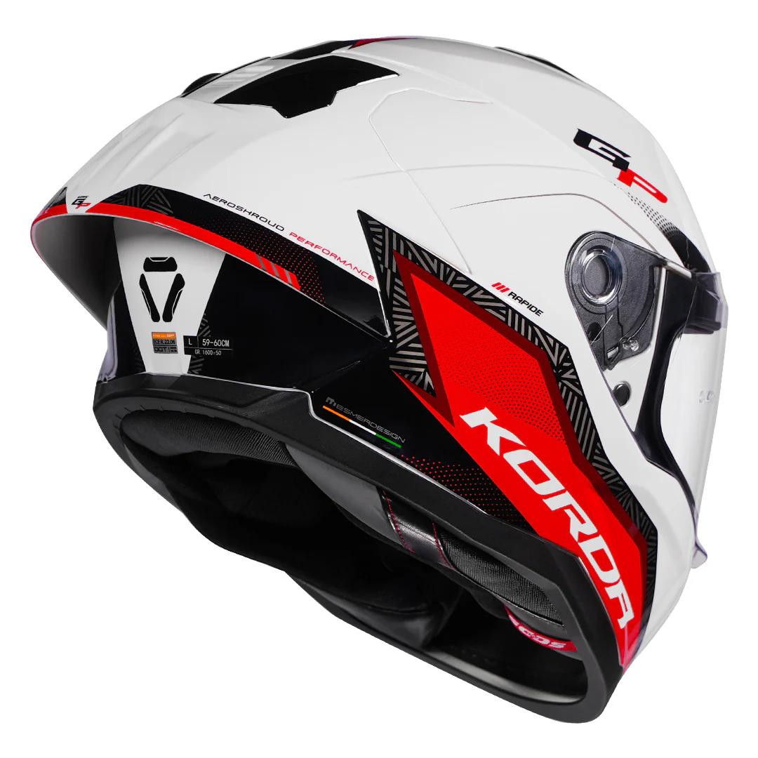 Korda Sonic GP Rapide Helmet (Red) - Image 5