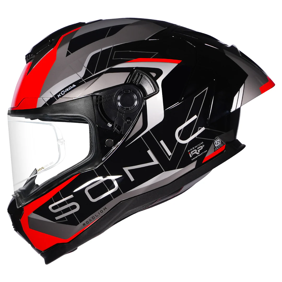 Korda Sonic GP Roadlion Helmet (GLOSS RED) - Image 8