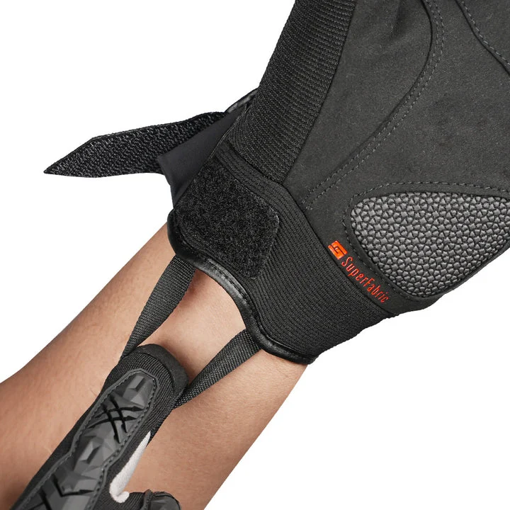 Korda Hybrid Riding Gloves (Black) - Image 8