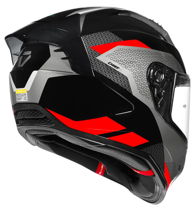 Korda Evo Chief Gloss Black Red Helmet - Image 3