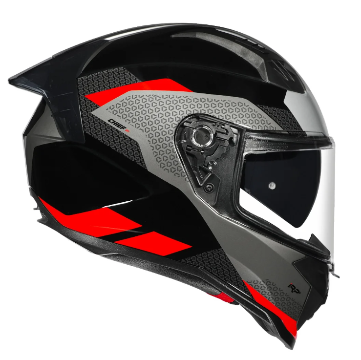 Korda Evo Chief Gloss Black Red Helmet - Image 5