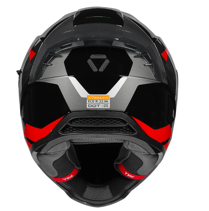 Korda Evo Chief Gloss Black Red Helmet - Image 7
