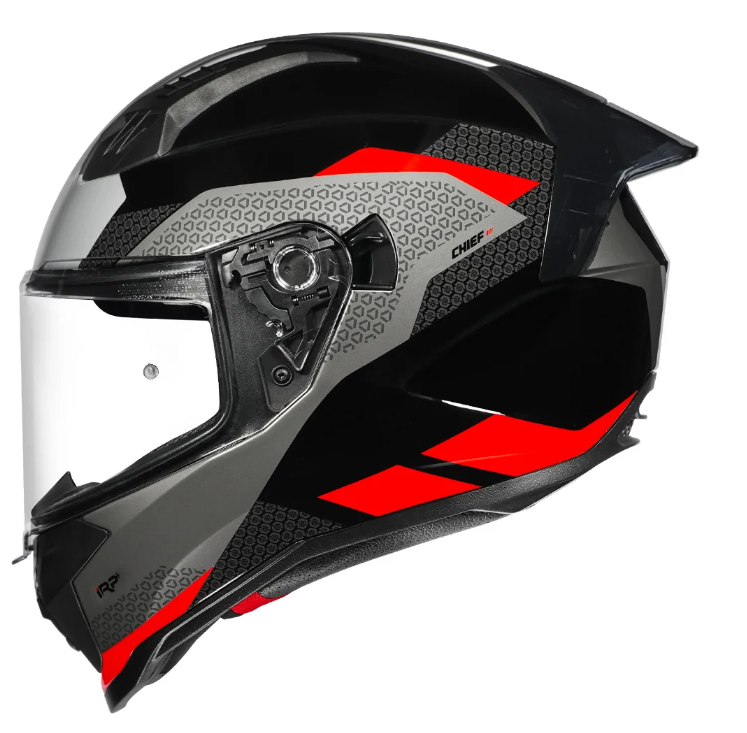 Korda Evo Chief Gloss Black Red Helmet - Image 8